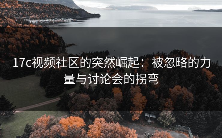 17c视频社区的突然崛起：被忽略的力量与讨论会的拐弯