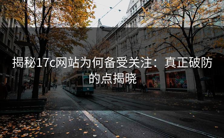 揭秘17c网站为何备受关注：真正破防的点揭晓